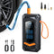 BUVAYE Wired/Wireless Air Pump Car Inflator Tire Pump Air Compressors & Inflators Portable Tire Inflator with 3M Power Cord