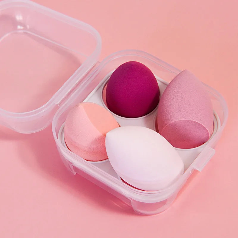 4pcs Makeup Sponge Set Face Beauty Powde Beauty Egg Foundation Sponges Cosmetic Puff  Women Make Up Accessories Beauty Tools