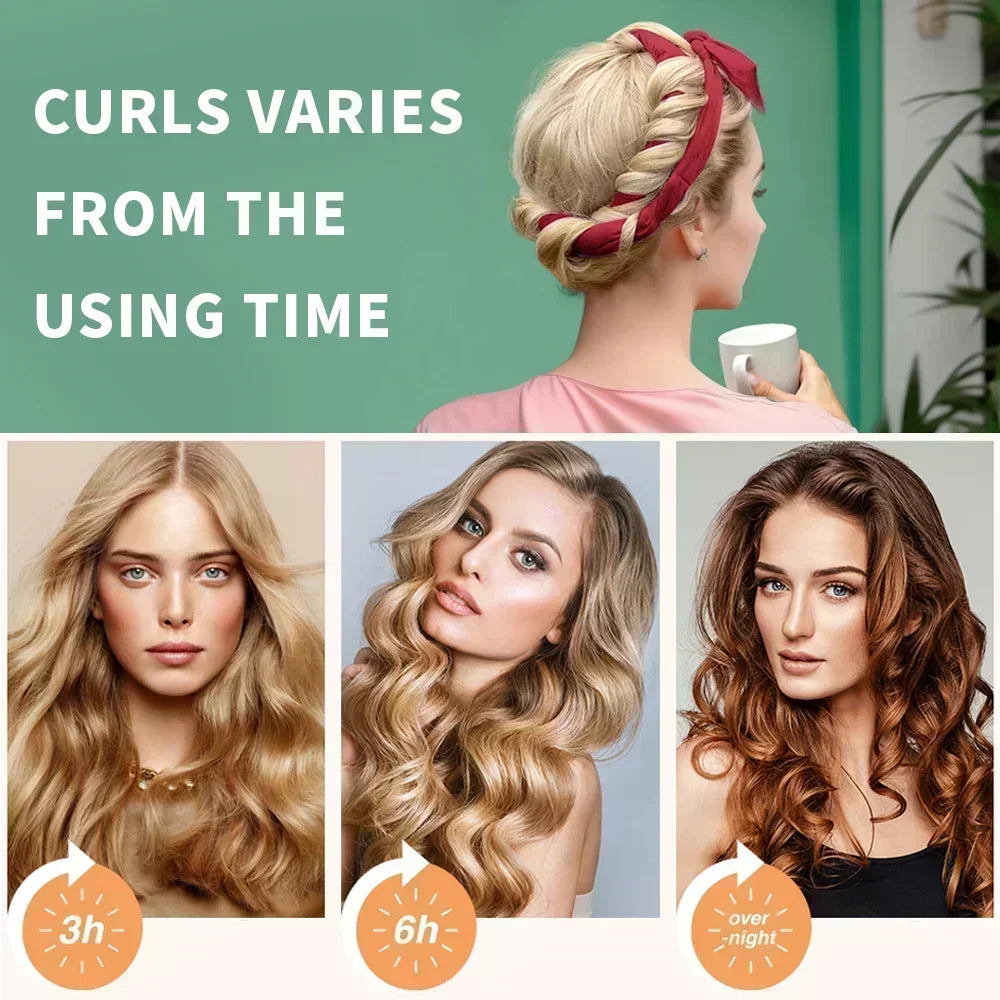 Heatless Curling Rod Headband  Hair Curler Soft Lazy Hair Rollers Sleeping Curl Bar Wave Formers Women Hair Styling Tools Gift