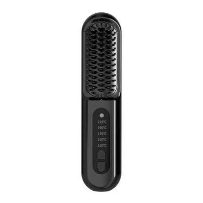 Wireless straight hair comb Hair Straightener Brush with 5 Temp Setting Anti-Scald Hot Brush Heated Styling Comb Fast Heating