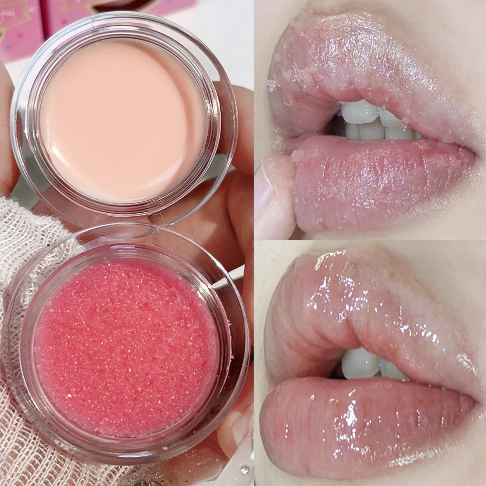 Exfoliating Lip Scrub Anti Dryness Removing Dead Skin Lighten Lip Fine Lines Hydrating Lasting Moisturizing Nourishing Lips Mask