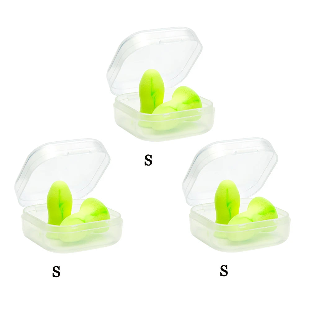 S/M/L Soundproof Sleeping Ear Plugs Earplugs For Sleeping Special Mute Soft Slow Rebound Student Anti-Noise Protection Earplug