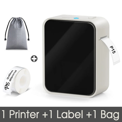 Pristar P15 Label Printer Portable Inkless Bluetooth Mini Label Machine Similar to D30 Labeller D11 D101 D110 Thermal Printer