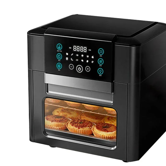 Small Smart Oven 110V/220V No Oily Smoke Air Fryer 12L Roasted Egg Tart Roasted Chicken Oven Kitchen Cookware QF-312