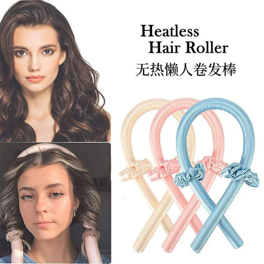 Slik Satin Heatless Curling Rod Lazy Curler Headband Make Hair Soft And Shiny Hair Curler Hairdressing Tools Heatless Hair Curls