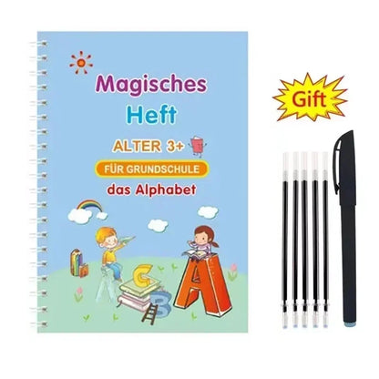 Spanish Magic Books Learning Lettering In Tracing Workbook English Reusable Notebooks for Children French Montessori Writing