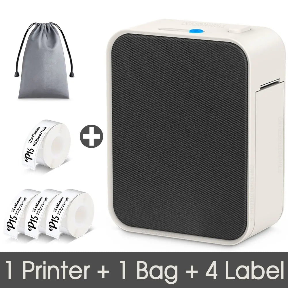 Pristar P15 Label Printer Portable Inkless Bluetooth Mini Label Machine Similar to D30 Labeller D11 D101 D110 Thermal Printer