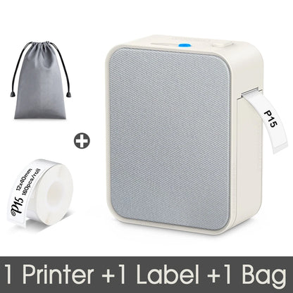 Pristar P15 Label Printer Portable Inkless Bluetooth Mini Label Machine Similar to D30 Labeller D11 D101 D110 Thermal Printer