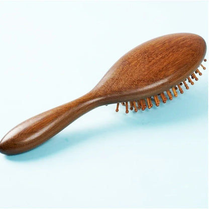 Golden Sandalwood Airbag Comb Premium Wooden Bamboo Hair Brush Improve Hair Growth Wood Hairbrush Prevent Hair Loss Comb Bamboo