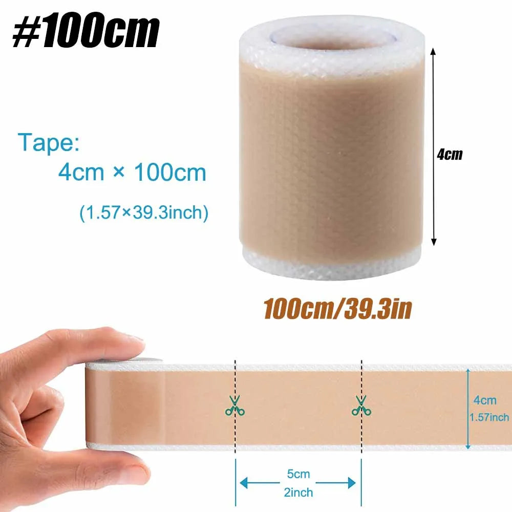 1 Roll Silicone Scars Sheets Keloid Bump Removal Strips,Scars Reducing Treatments Surgical Scars,Burn,Tummy Tucks,Acne,C-Section