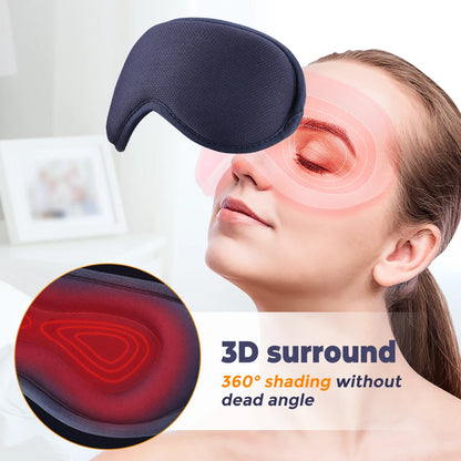 Electric Vibration Eye Massager Heated Eye Mask Wireless Relieve Eye Strain Dark Circles Dry Eye Fatigue Relief Sleeping Mask