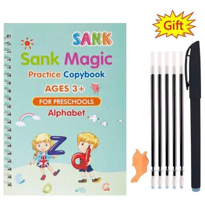 Spanish Magic Books Learning Lettering In Tracing Workbook English Reusable Notebooks for Children French Montessori Writing