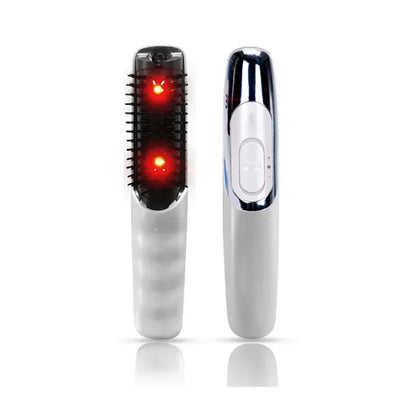 2 in1 Electric Hair Straightening Massage Comb Vibration LED Red Light Therapy Scalp Brush Hair Growth Body Massage Head Relieve