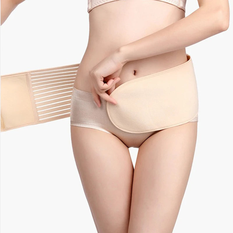 Pregnant Women Postpartum Belly Belt Waist Breathable Body Shaping Correction Belt Pelvic Belt Back Stretcher Posture Corrector