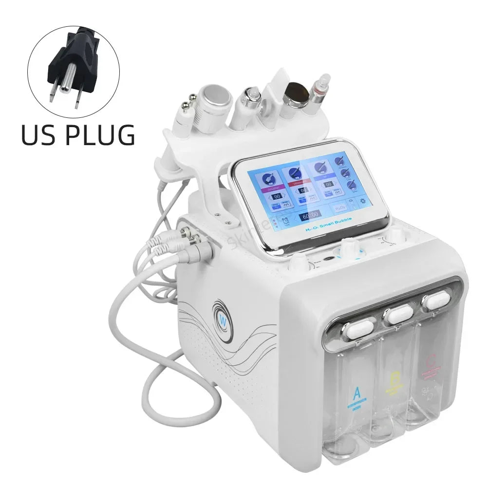 Hydro Water Jet Peel Hydrodermabrasion Machine 6 in 1 Facial Dermabrasion Hydra Skin Whitening Device Facial Skin Care Machine