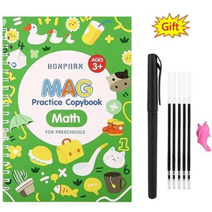 Spanish Magic Books Learning Lettering In Tracing Workbook English Reusable Notebooks for Children French Montessori Writing