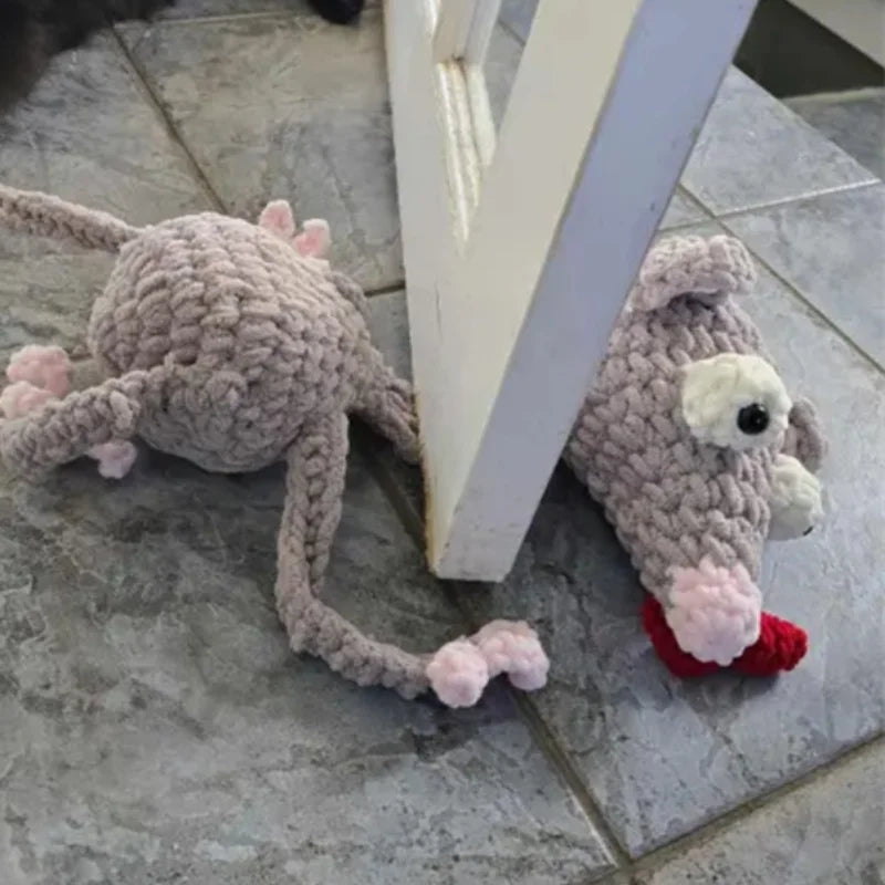 Mouse door stopper handmade crocheted Funny personality door stopper Safety door stopper for girls living alone Bedroom decor