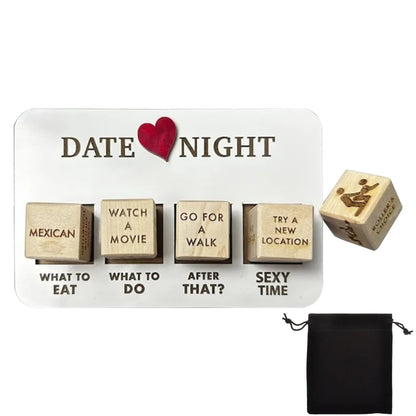 Date Night Dice Kit Romantic What to Do Date Night for Couples Lovers Day Date Night Party Dice Toy Anniversary Valentines Gift