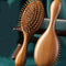 Golden Sandalwood Airbag Comb Premium Wooden Bamboo Hair Brush Improve Hair Growth Wood Hairbrush Prevent Hair Loss Comb Bamboo