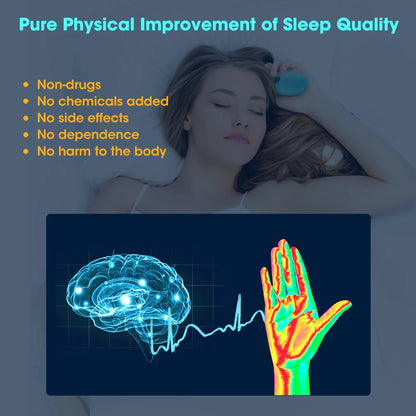 Sleep Aid Insomnia Relief Microcurrent Handheld Hypnosis CES Mental Stress Anxiety Depression Eliminat Relax with Sling Brain