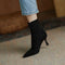 Sexy Suede Sock Boots Women's Fashion High Heels Autumn Pointed Toe Stiletto Comfort Solid Colour Shoes Boatas Femininas