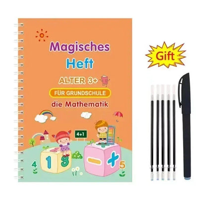 Spanish Magic Books Learning Lettering In Tracing Workbook English Reusable Notebooks for Children French Montessori Writing