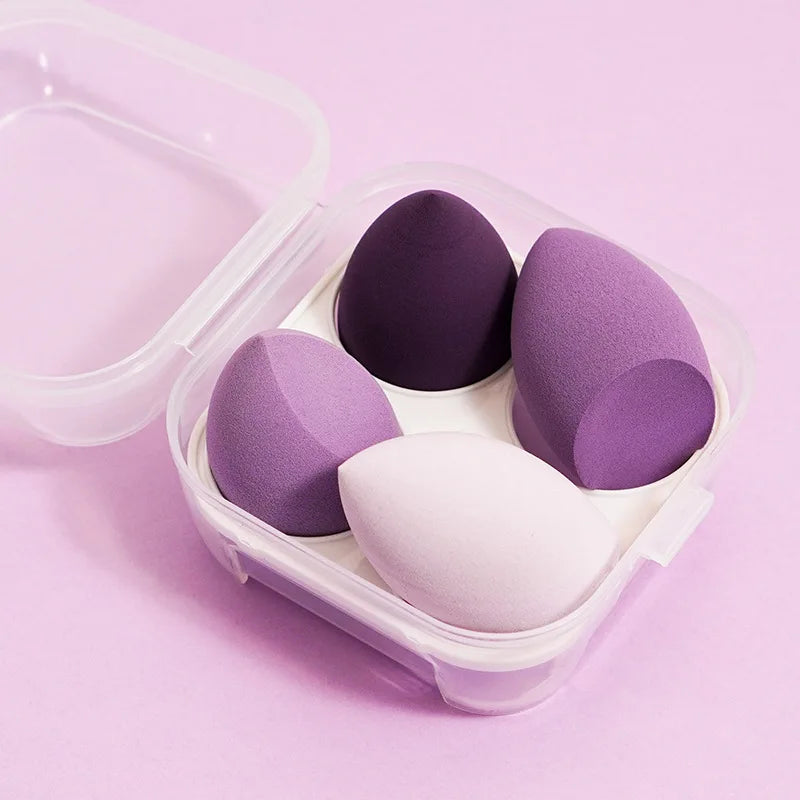 4pcs Makeup Sponge Set Face Beauty Powde Beauty Egg Foundation Sponges Cosmetic Puff  Women Make Up Accessories Beauty Tools