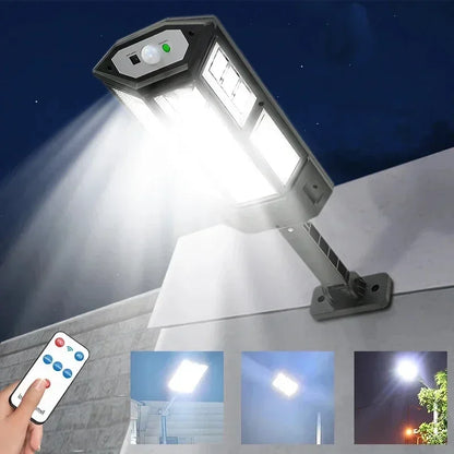 Newest Powerful Solar Lights Outdoor Solar Lamp Of Motion Sensor 4 Mode Waterproof IP65 Solar Garden Light Street Yard Lantern