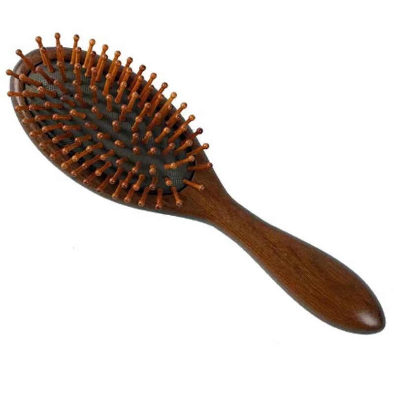 Golden Sandalwood Airbag Comb Premium Wooden Bamboo Hair Brush Improve Hair Growth Wood Hairbrush Prevent Hair Loss Comb Bamboo