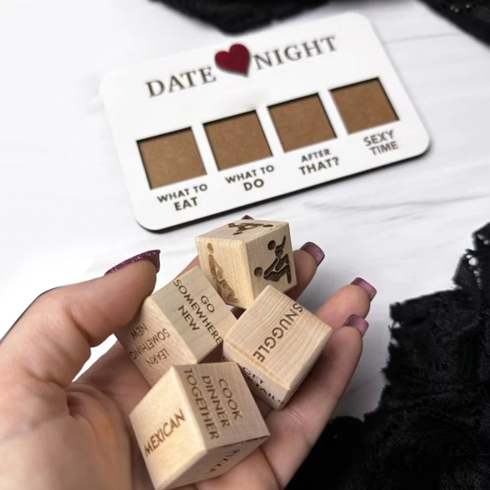 Date Night Dice Kit Romantic What to Do Date Night for Couples Lovers Day Date Night Party Dice Toy Anniversary Valentines Gift